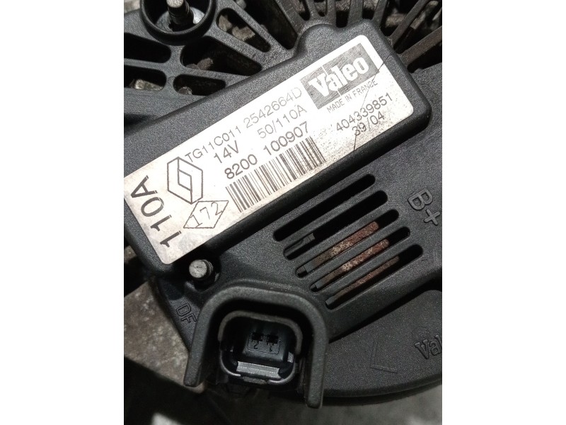 Recambio de alternador para renault megane ii station wagon (km0/1_) 1.6 referencia OEM IAM 8200100907 2542664D 