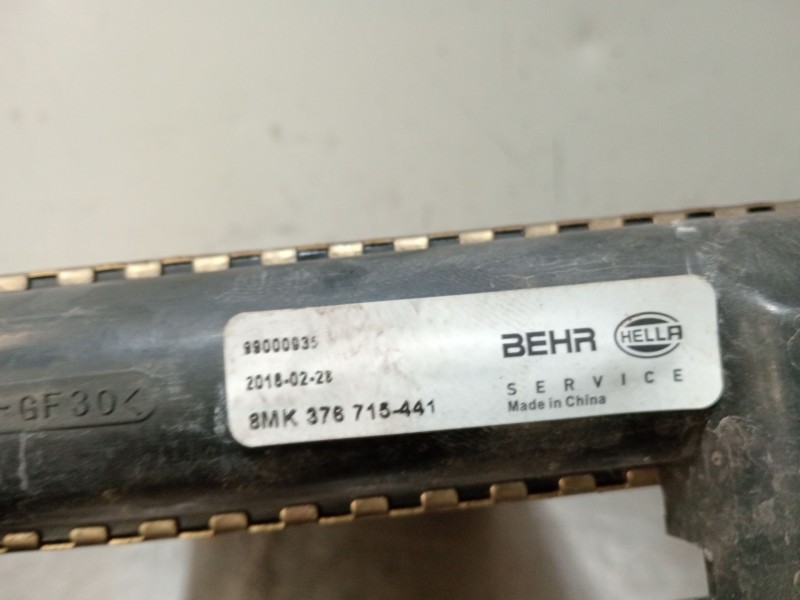 Recambio de radiador agua para citroën c15 furgoneta/monovolumen (vd_) 1.9 d referencia OEM IAM 8MK376715441 99000935 