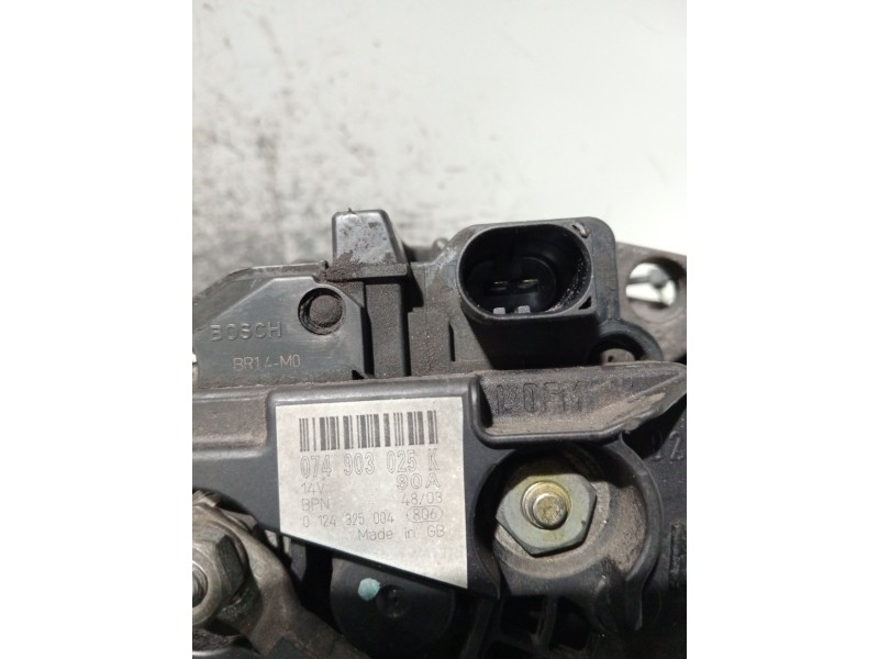 Recambio de alternador para volkswagen lt 28-46 ii caja/chasis (2dc, 2df, 2dg, 2dl, 2dm) 2.5 tdi referencia OEM IAM 074903025K 0