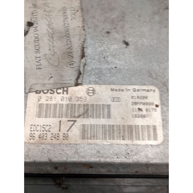 Recambio de centralita motor uce para fiat scudo furgoneta (220_) 2.0 jtd referencia OEM IAM 0281010359 9640324880 