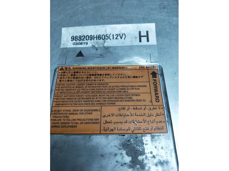 Recambio de kit airbag para nissan x-trail i (t30) 2.5 4x4 referencia OEM IAM 988209H605  