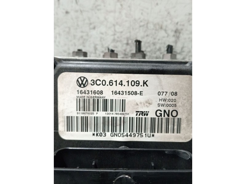 Recambio de abs para volkswagen passat b6 (3c2) 2.0 tdi 16v referencia OEM IAM 3C0614109K 16431608 16431508E