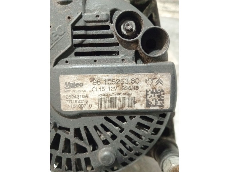 Recambio de alternador para citroën c4 cactus 1.6 hdi 90 referencia OEM IAM 9810525380 2624310A 