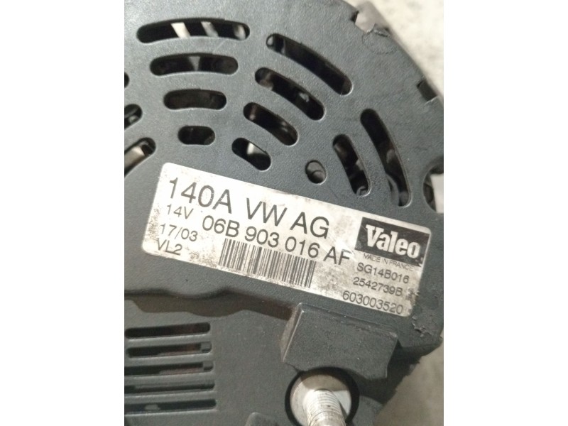 Recambio de alternador para audi a4 b6 avant (8e5) 2.0 referencia OEM IAM 06B903016AF 2542739B 603003520