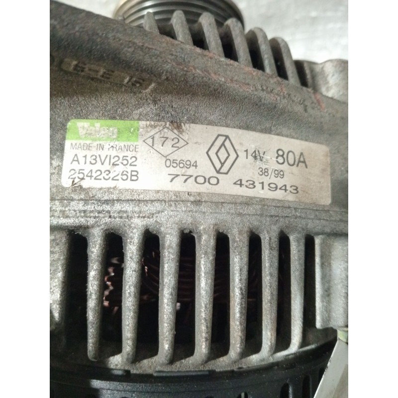 Recambio de alternador para renault scénic i monospace (ja0/1_, fa0_) 1.9 dti (ja0n) referencia OEM IAM 7700431943 2542326B 