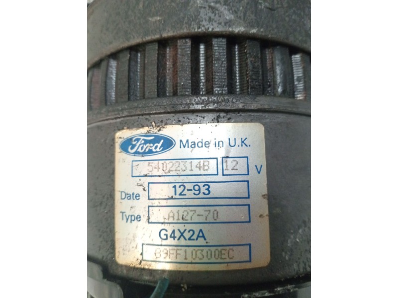 Recambio de alternador para ford fiesta iii (gfj) 1.8 d referencia OEM IAM 54022314B  