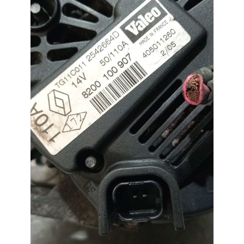 Recambio de alternador para renault megane ii (bm0/1_, cm0/1_) 1.5 dci (bm02, bm13, bm2a, cm02, cm13) referencia OEM IAM 8200100