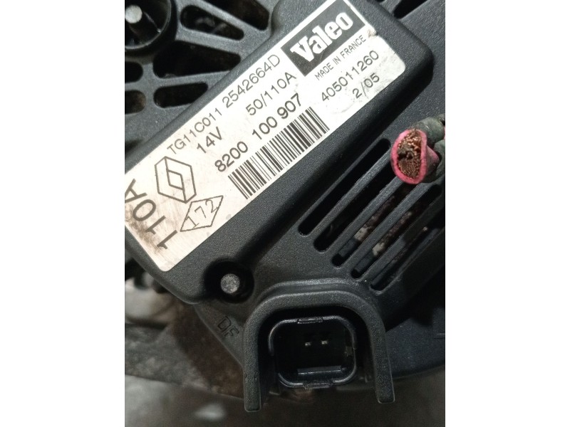 Recambio de alternador para renault megane ii (bm0/1_, cm0/1_) 1.5 dci (bm02, bm13, bm2a, cm02, cm13) referencia OEM IAM 8200100