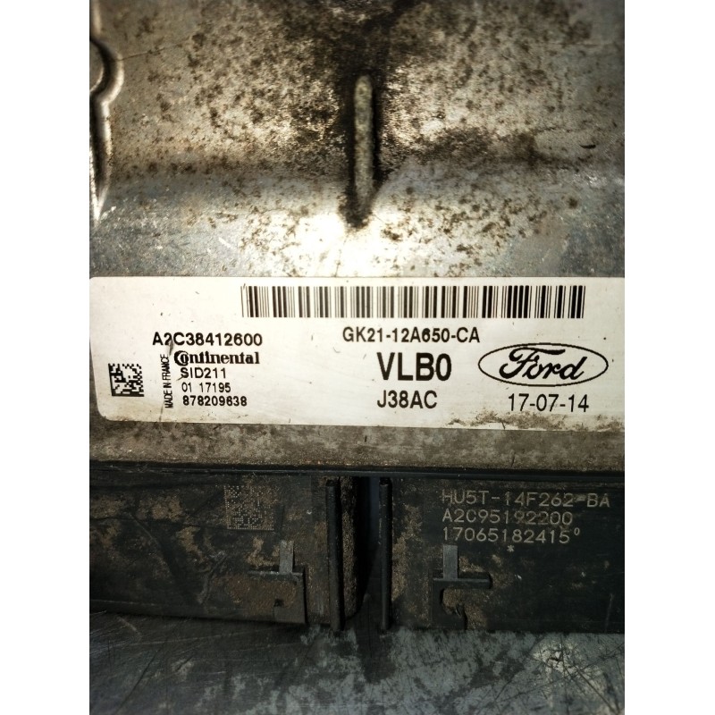 Recambio de centralita motor uce para ford transit custom v362 autobús (f3) 2.0 ecoblue referencia OEM IAM GK2112A650CA  