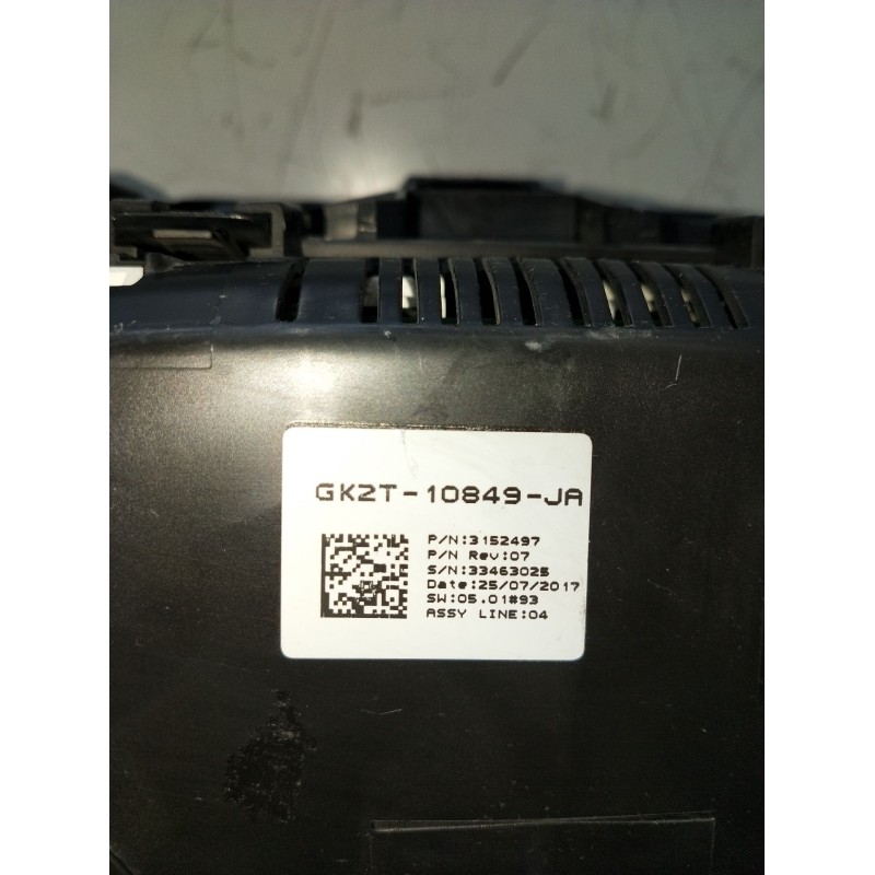 Recambio de cuadro instrumentos para ford transit custom v362 autobús (f3) 2.0 ecoblue referencia OEM IAM GK2T10849JA  