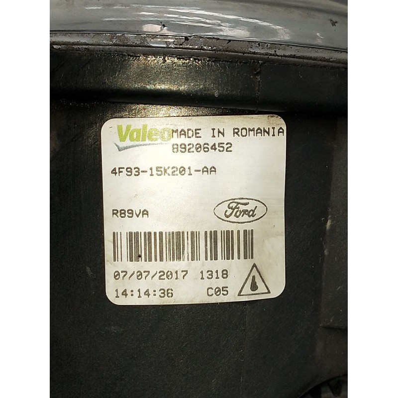 Recambio de faro antiniebla derecho para ford transit custom v362 autobús (f3) 2.0 ecoblue referencia OEM IAM 4F9315K201AA  