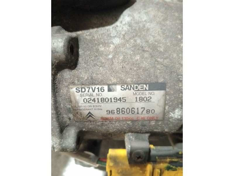 Recambio de compresor aire acondicionado para citroën xsara picasso (n68) 1.6 hdi referencia OEM IAM 9686061780  