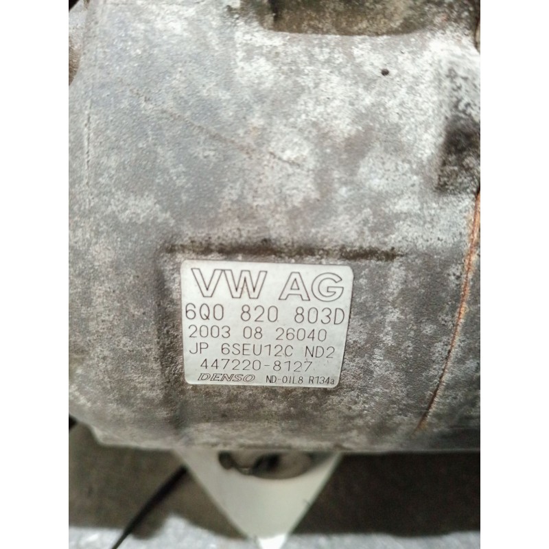 Recambio de compresor aire acondicionado para seat ibiza iii (6l1) 1.9 tdi referencia OEM IAM 6Q0820803D 4472208127 