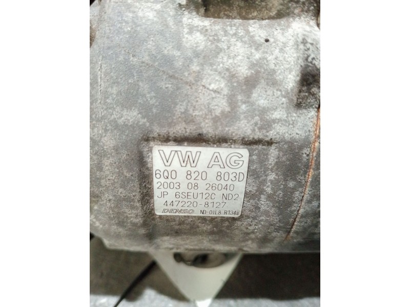 Recambio de compresor aire acondicionado para seat ibiza iii (6l1) 1.9 tdi referencia OEM IAM 6Q0820803D 4472208127 