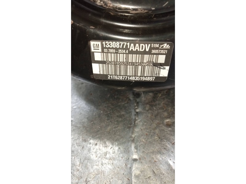 Recambio de servofreno para opel zafira tourer selective referencia OEM IAM 13308771 03785925344 360573521