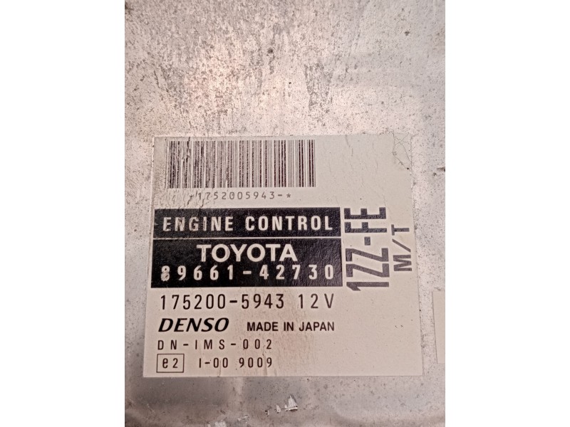 Recambio de centralita motor uce para toyota rav 4 ii (_a2_) 1.8 (zca25_, zca26_) referencia OEM IAM   