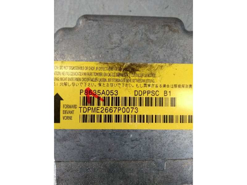 Recambio de centralita airbag para mitsubishi outlander (cw0) 2.0 di-d cat referencia OEM IAM P8635AO53 TDPME2667P0073 B1 DDPPSC