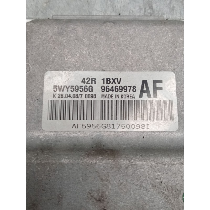 Recambio de centralita motor uce para chevrolet aveo / kalos hatchback (t250, t255) 1.2 referencia OEM IAM 5wy5956g 96469978 