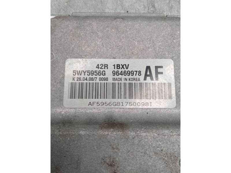 Recambio de centralita motor uce para chevrolet aveo / kalos hatchback (t250, t255) 1.2 referencia OEM IAM 5wy5956g 96469978 