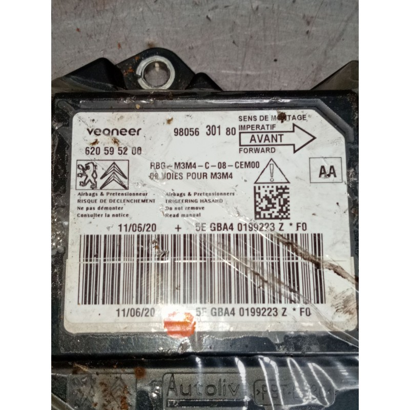 Recambio de kit airbag para citroën c-elysee (dd_) 1.5 bluehdi 100 referencia OEM IAM 9805630180 620595200 