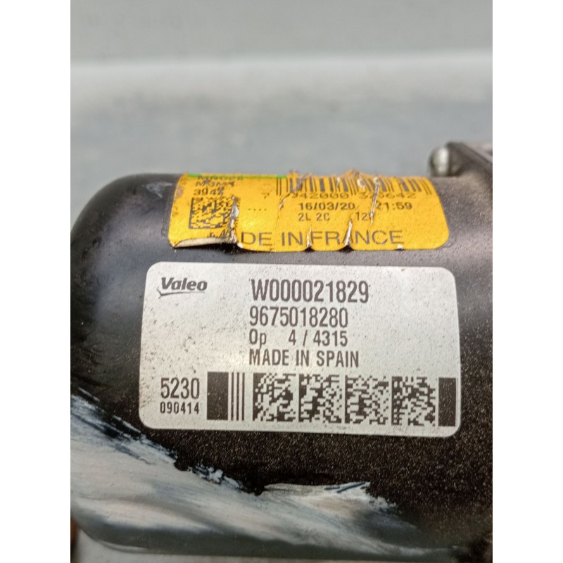 Recambio de motor limpia delantero para citroën c-elysee (dd_) 1.5 bluehdi 100 referencia OEM IAM 9675018280 w000021829 