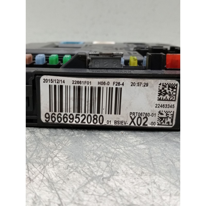 Recambio de caja reles / fusibles para citroën c3 picasso (sh_) 1.6 bluehdi 100 referencia OEM IAM 9666952080  