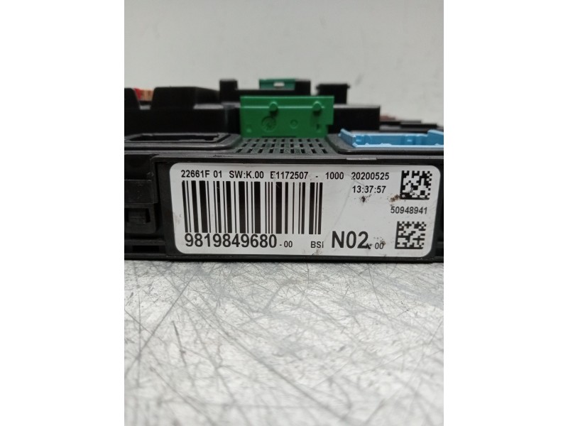 Recambio de caja reles / fusibles para citroën c-elysee (dd_) 1.5 bluehdi 100 referencia OEM IAM 981984968000  