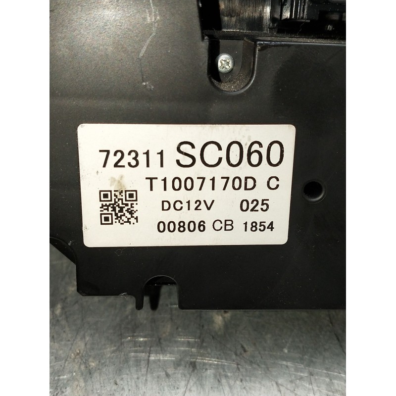 Recambio de mando calefaccion / aire acondicionado para subaru forester (sh_) 2.0 d awd (shh) referencia OEM IAM 72311SC060 T100