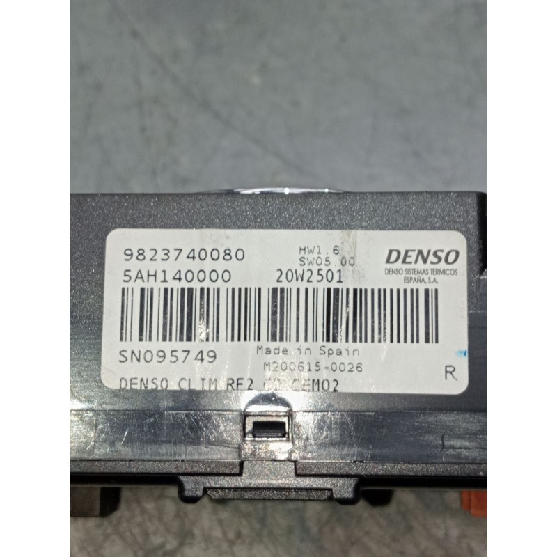 Recambio de mando calefaccion / aire acondicionado para citroën c-elysee (dd_) 1.5 bluehdi 100 referencia OEM IAM 9823740080  
