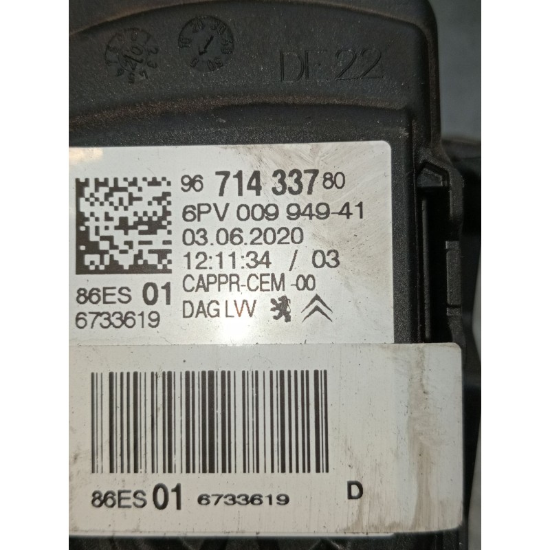 Recambio de potenciometro pedal para citroën c-elysee (dd_) 1.5 bluehdi 100 referencia OEM IAM 9671433780 6pv00994941 