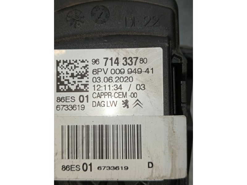 Recambio de potenciometro pedal para citroën c-elysee (dd_) 1.5 bluehdi 100 referencia OEM IAM 9671433780 6pv00994941 