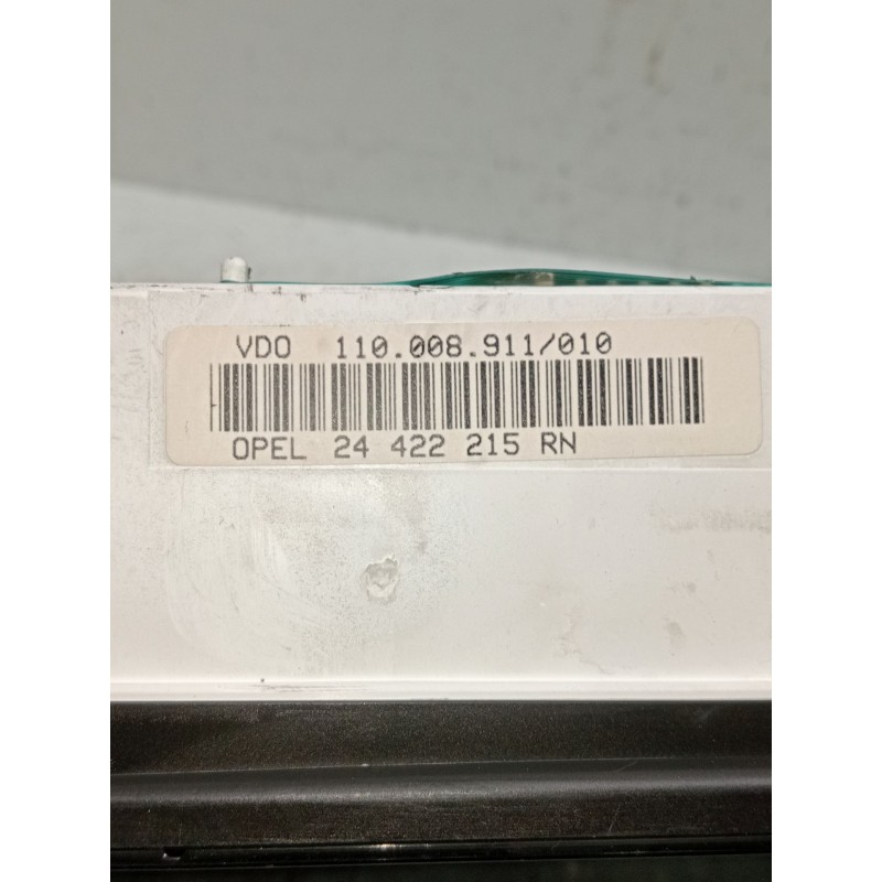 Recambio de cuadro instrumentos para opel vectra b (j96) 2.0 dti 16v (f19) referencia OEM IAM 110008911010 24422215 