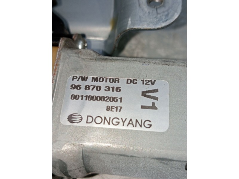 Recambio de elevalunas delantero izquierdo para chevrolet aveo / kalos hatchback (t250, t255) 1.2 referencia OEM IAM 96870316 5p