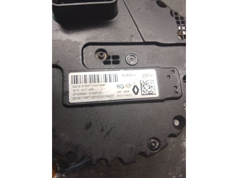 Recambio de alternador para renault captur ii (hf_) tce 140 (hfn0) referencia OEM IAM 2310A1749R 2740571A 