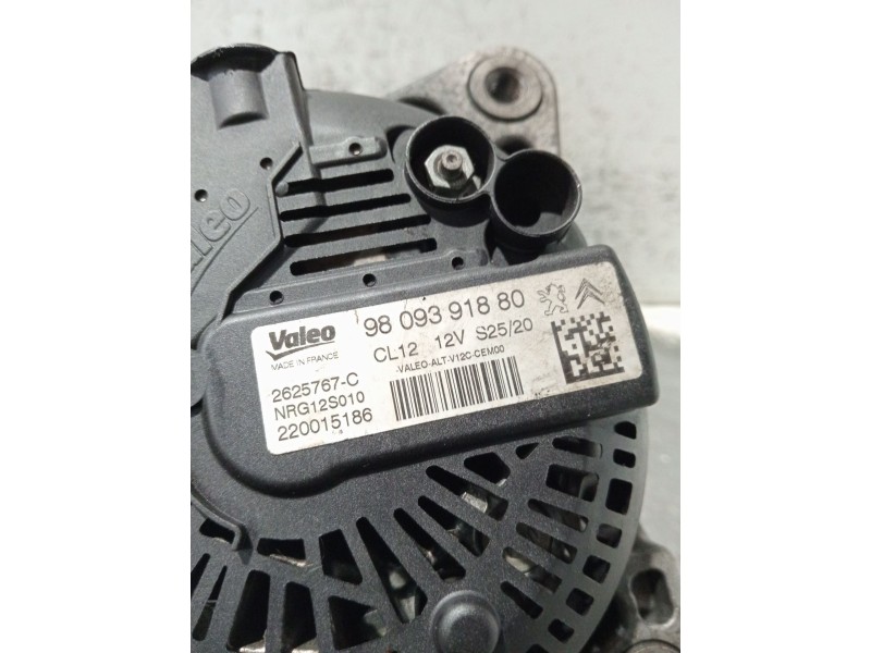 Recambio de alternador para citroën c-elysee (dd_) 1.5 bluehdi 100 referencia OEM IAM 9809391880 2625767C 