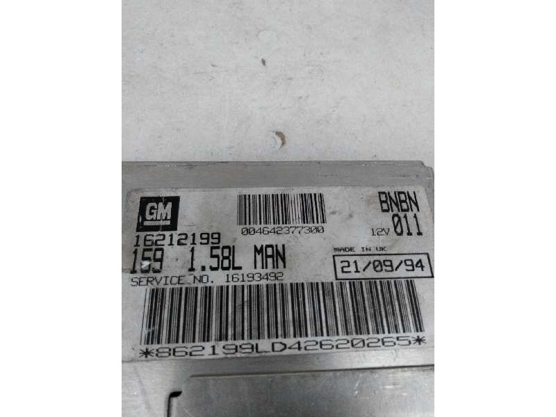 Recambio de centralita motor uce para lancia dedra berl. 1.6 cat referencia OEM IAM 16212199 16193492 BNBN