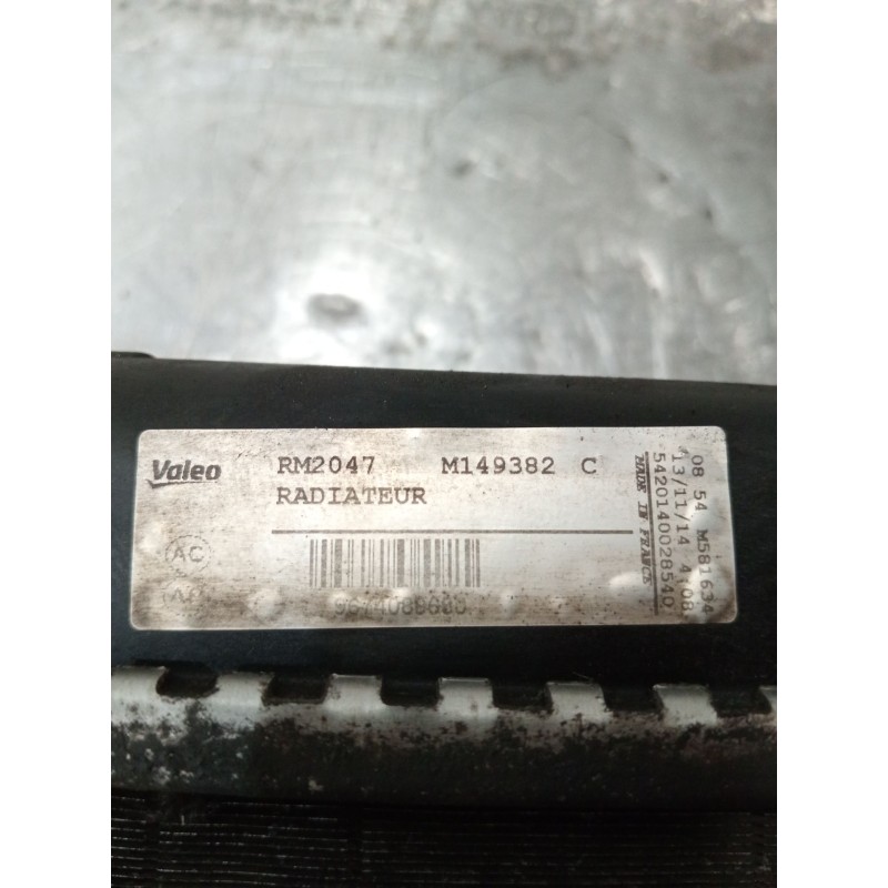 Recambio de radiador agua para citroën c4 ii (nc_) 1.6 hdi 90 referencia OEM IAM 9674089680  