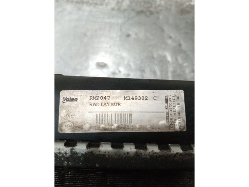 Recambio de radiador agua para citroën c4 ii (nc_) 1.6 hdi 90 referencia OEM IAM 9674089680  