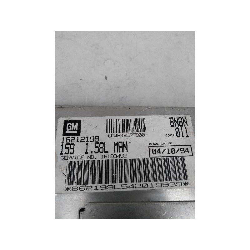 Recambio de centralita motor uce para lancia dedra berl. 1.6 cat referencia OEM IAM 16212199 16193492 BNBN