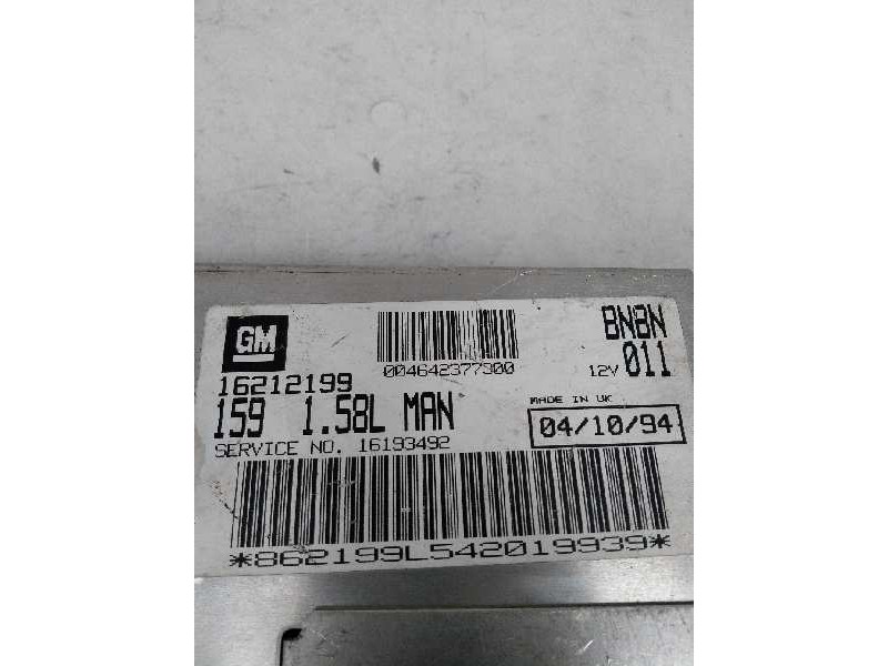 Recambio de centralita motor uce para lancia dedra berl. 1.6 cat referencia OEM IAM 16212199 16193492 BNBN