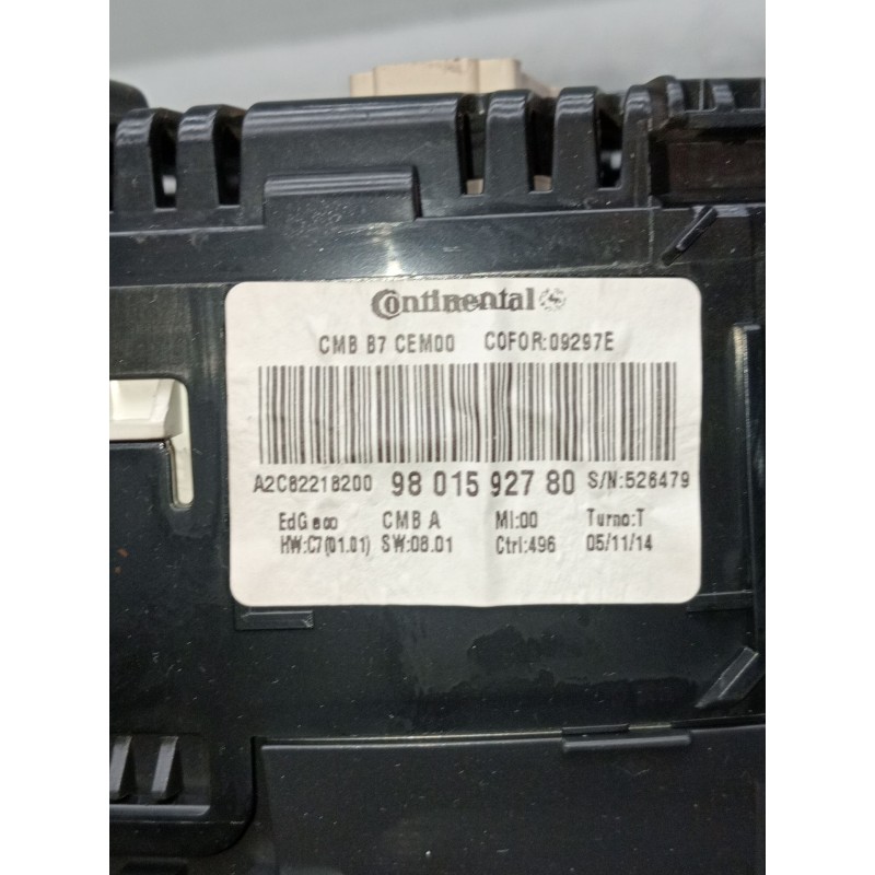 Recambio de cuadro instrumentos para citroën c4 ii (nc_) 1.6 hdi 90 referencia OEM IAM 9801592780 a2c82218200 