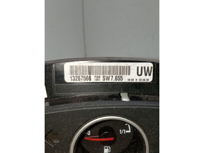 Recambio de cuadro instrumentos para opel astra h ber. 1.6 16v cat referencia OEM IAM 13267566 sw7655 