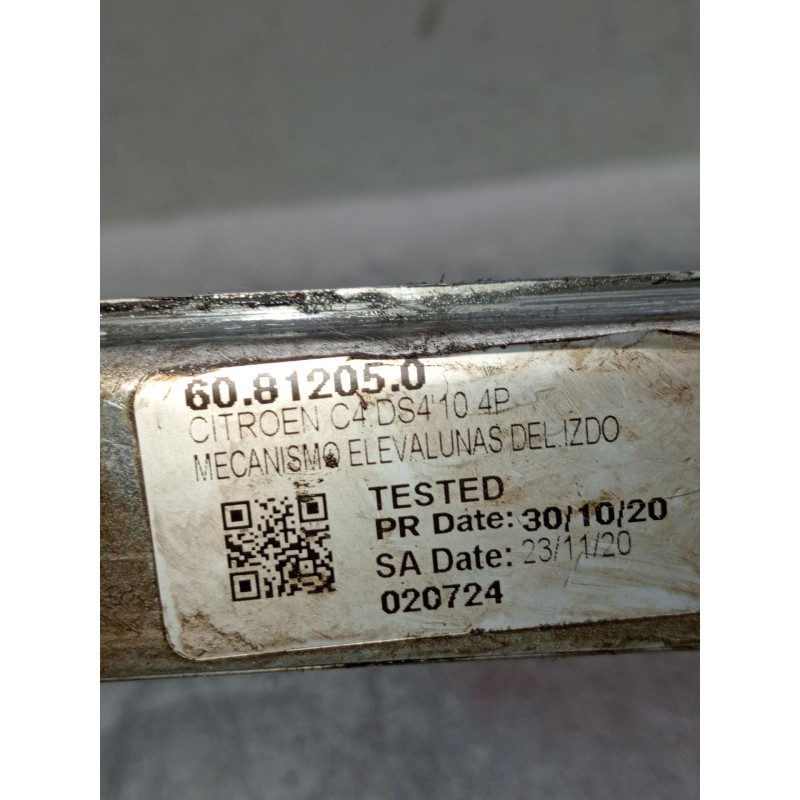 Recambio de elevalunas delantero izquierdo para citroën c4 ii (nc_) 1.6 hdi 90 referencia OEM IAM 60812050 5P 