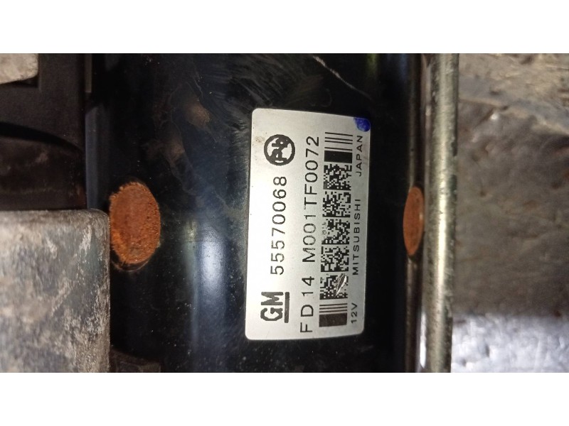 Recambio de motor arranque para opel zafira tourer selective referencia OEM IAM 55570068  