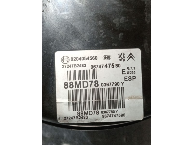 Recambio de servofreno para citroën c4 ii (nc_) 1.6 hdi 90 referencia OEM IAM 9674747580 0204054560 