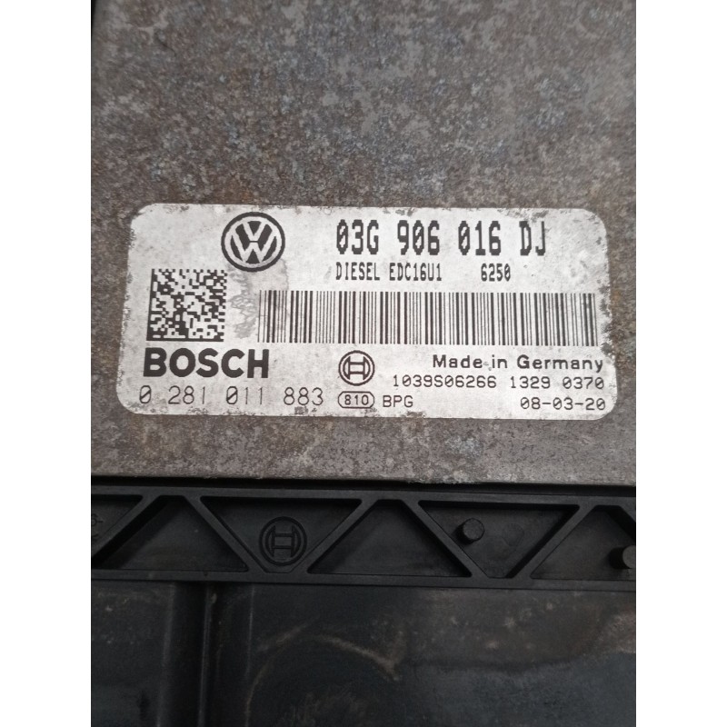 Recambio de centralita motor uce para skoda octavia ii (1z3) 1.9 tdi referencia OEM IAM 0281011883 03G906016DJ 