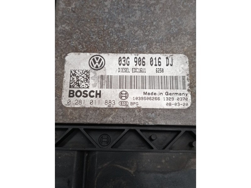 Recambio de centralita motor uce para skoda octavia ii (1z3) 1.9 tdi referencia OEM IAM 0281011883 03G906016DJ 