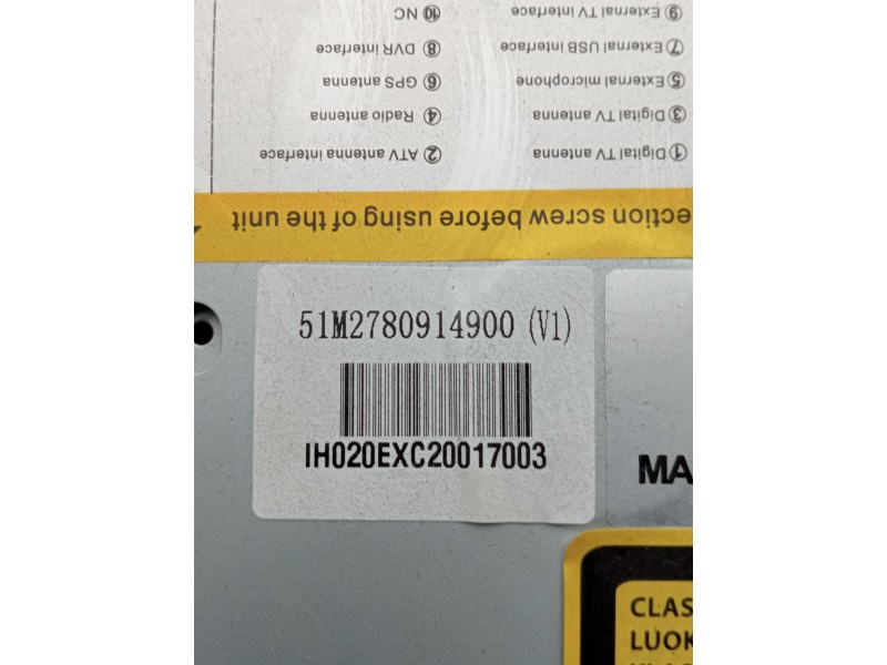 Recambio de pantalla multifuncion para kia carens ( ) referencia OEM IAM 51m2780914900 ih020exc20017003 