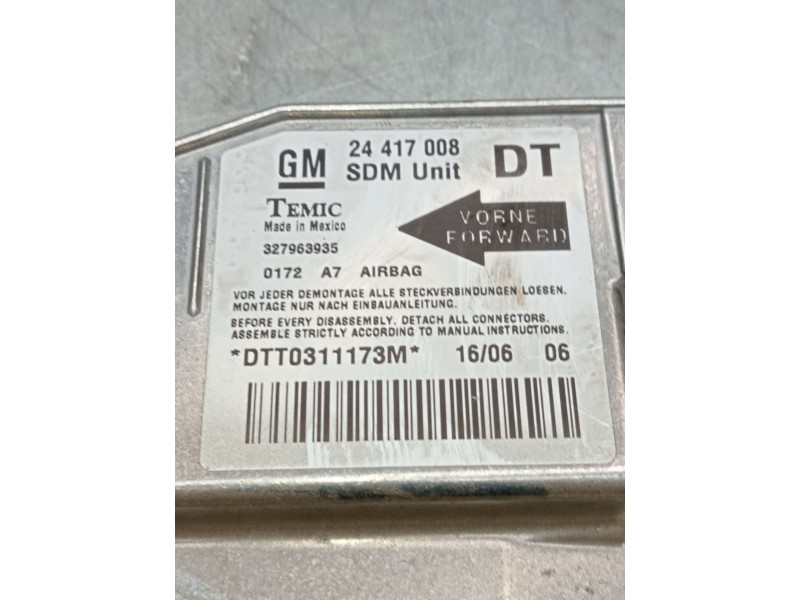 Recambio de kit airbag para opel combo furgoneta/monovolumen 1.3 cdti 16v referencia OEM IAM 24417008 327963935 
