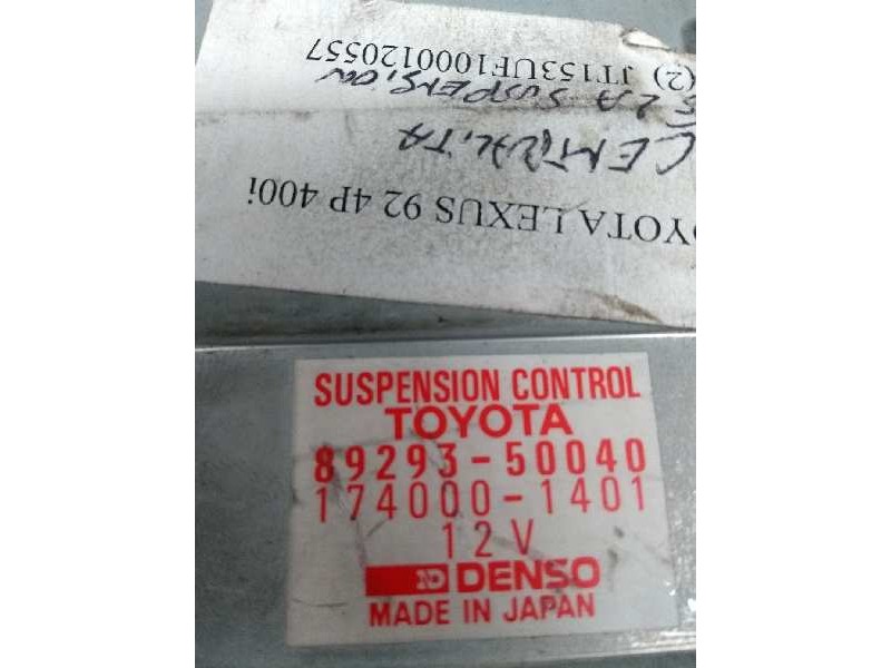 Recambio de centralita suspension para lexus ls400 (ucf20) 4.0 v8 32v cat referencia OEM IAM 8929350040 1740001401 